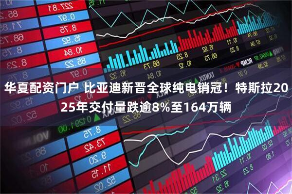 华夏配资门户 比亚迪新晋全球纯电销冠！特斯拉2025年交付量跌逾8%至164万辆