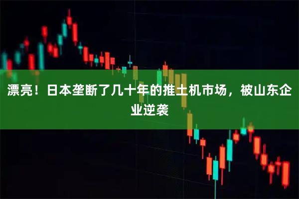 漂亮！日本垄断了几十年的推土机市场，被山东企业逆袭