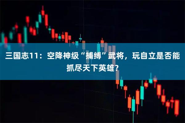 三国志11：空降神级“捕缚”武将，玩自立是否能抓尽天下英雄？